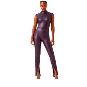 SPANX Shiny Purple Jumpsuit